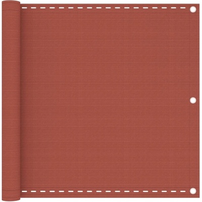 Greatstore Balkonová zástěna terakota 90 x 500 cm HDPE