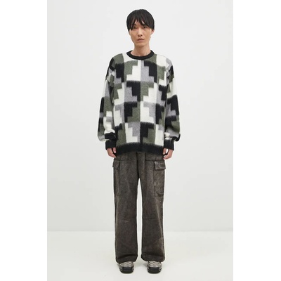 Marcelo Burlon Пуловер с мохер Marcelo Burlon AOP Damier Cross Knit Crew (CMHE036F24KNI001066E)