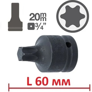 BGS technic Ударен torx на вложка 3/4" ; bgs