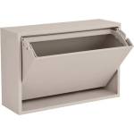 ReCollector Светлосиво стенно кошче за боклук от рециклирана пластмаса Mini Box - ReCollector (100106-GreyS)