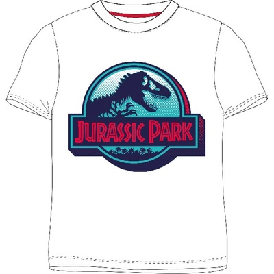 EPLUSM chlapčenské tričko Jurský park biele