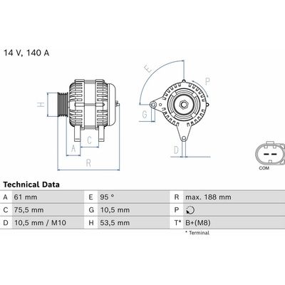 Alternátor BOSCH 0 986 084 680