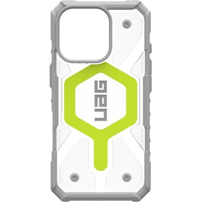 Urban Armor Gear Гръб UAG Pathfinder Clear Magsafe за iPhone 16 Pro - Active Neon