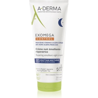 A-Derma Exomega Control Repairing Emollient Night Cream 200 ml