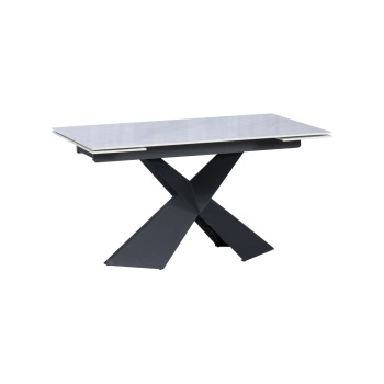 Carmen Разтегателна трапезна маса dabki - бяло - черно