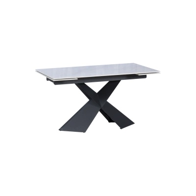 Carmen Разтегателна трапезна маса dabki - бяло - черно