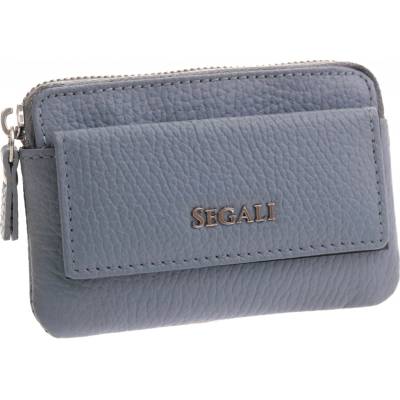 Klíčenka Kožená s kapsičkou Segali 7483 světle modrá