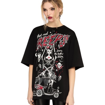 KILLSTAR тениска унисекс KILLSTAR - Scaring Hell - Black - KSRA014620