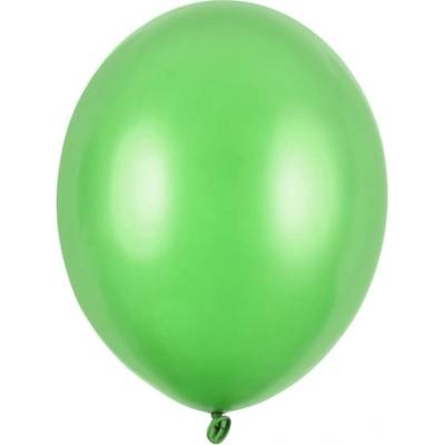 PartyDeco Balónek zelený metalický 27 cm
