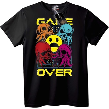 NOONEBRAND Тениска Game Over Черепи - 6XL, White