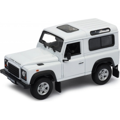 Welly Automobil Land Rover Defender biela 1:24