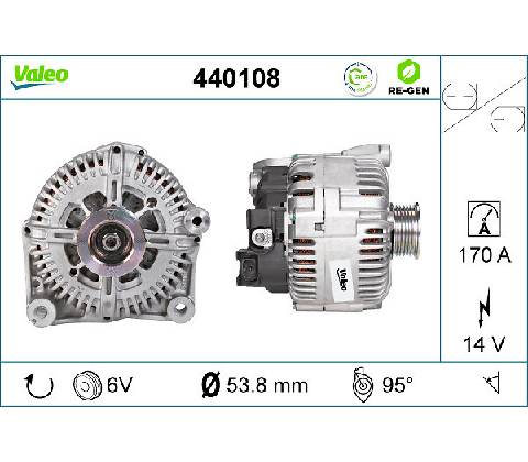 Alternátor VALEO 440108