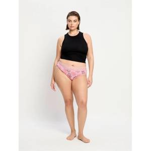 Modibodi Менструални бикини Modibodi Sensual Hi-Waist Bikini Moderate-Cassia Pink Modibodi | Rozov Mnogotsveten | ЖЕНИ | M