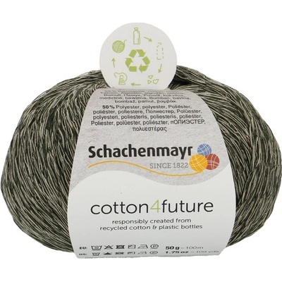 Schachenmayr Cotton 4 future 70 Šedozelená