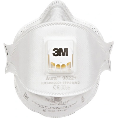 3M 9322+ Resp.FFP2 vent. Aura 10 ks