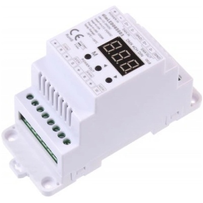 DMX dimLED dekodér 4CH DIN - dimLED dekodér DMX 4CH DIN TL-065603 065603