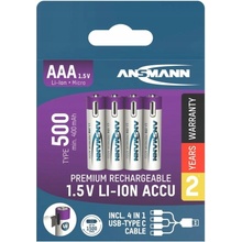 Ansmann Lithium AAA 400mAh 4ks 1311-0028