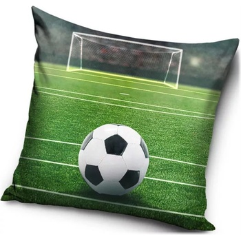 Carbotex Mikroplyšový vankúš s futbalovou loptou 40 x 40