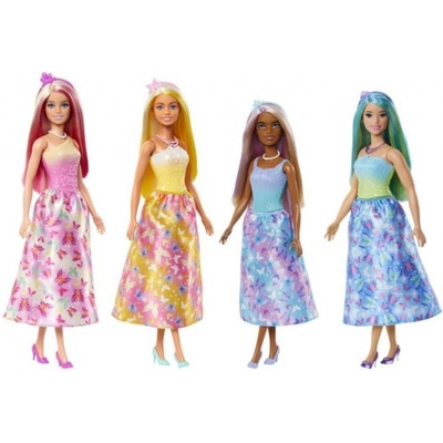 Barbie Pohádková princezna žlutá HRR07