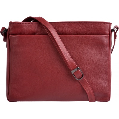 New bags kožená kabelka přes rameno LB-206 tmavě červená