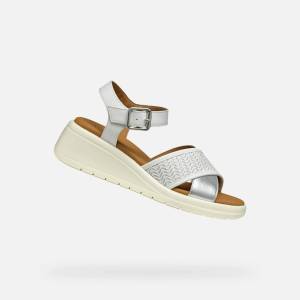 Geox Бели дамски сандали Geox Meliconia Geox | Byal | ЖЕНИ | 37