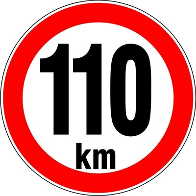 RAFO Reflexní samolepka Nejvyšší rychlost 10 - 300 km, průměr 15 cm Varianta: 110