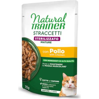 Natural Trainer Straccetti Mature Sterilised proužky v omáčce kuřecí 56 x 70 g