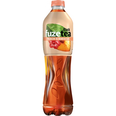 FuzeTea Black Ice Tea Peach Hibiscus 1,5 l