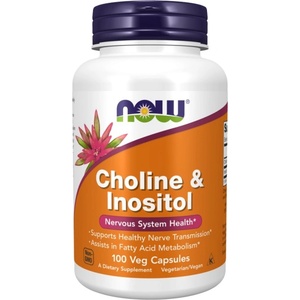 NOW Choline & Inositol 500 mg [100 капсули]