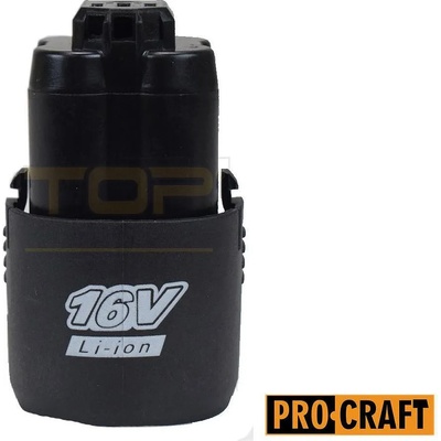 PRO-CRAFT Батерия акумулаторна, Li-ion, 16V, 2Ah, PROCRAFT 16/2 (UNI-04959)
