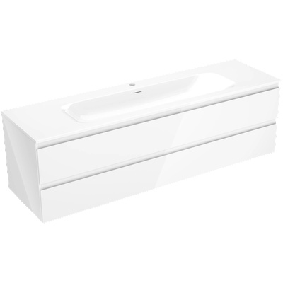 Mexen Orio шкаф за баня 160 см с мивка Vela, 2 чекмеджета, бял гланц (91A10-16047-2-BFF00-W23M00)