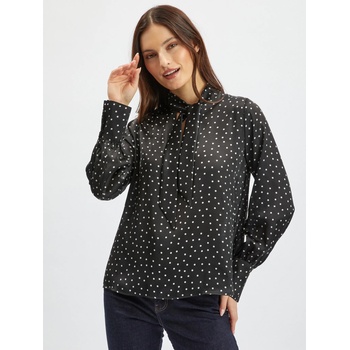 orsay Черна дамска сатенена блуза на точки ORSAY Orsay | Cheren | ЖЕНИ | XS