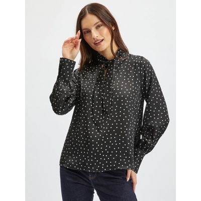 orsay Черна дамска сатенена блуза на точки ORSAY Orsay | Cheren | ЖЕНИ | XS