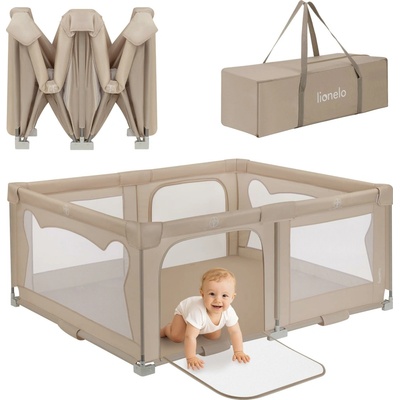 Lionelo Florence Easy Skládací dětská ohrádka Beige Sand – Sleviste.cz