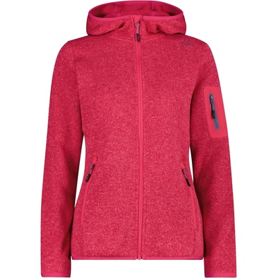 CMP Дамско поларено яке CMP Women's Jacket Fix Hood Jacquard Knitted 3H19826 Fleece jacket - Magenta / Lighter - размер 44 (EU) (105-4940-3316)