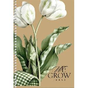 Shkolyaryk Publishing House Спирален тетрадка, A5, гладка, 96 листа, SHKOLYARYK „We Grow, разноцветна (A5-SC-096-6148)