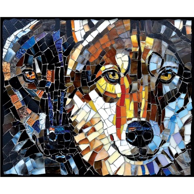 SunsOut - Puzzle Stained Glass Wolves - 1 000 piese
