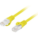 Lanberg PCU6-10CU-0100-Y Cat. 6 U/UTP LSZH CU AWG26 неекраниран жълт пач кабел, 1 м