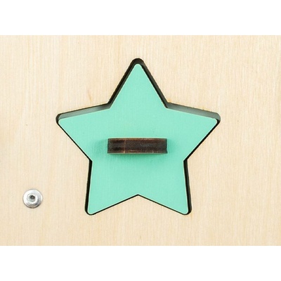 BusyKids Náhradní díl k Activity board domečku zelená hvězdička