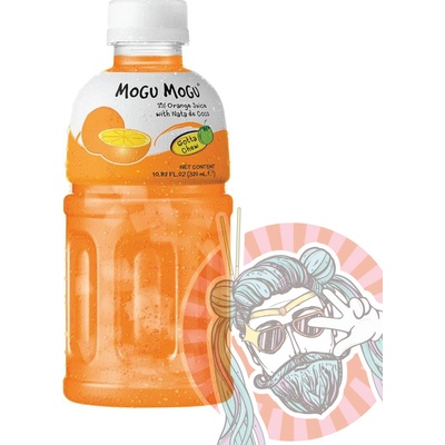 Mogu Mogu Džús s Kúskami Želé Pomaranč 320 ml