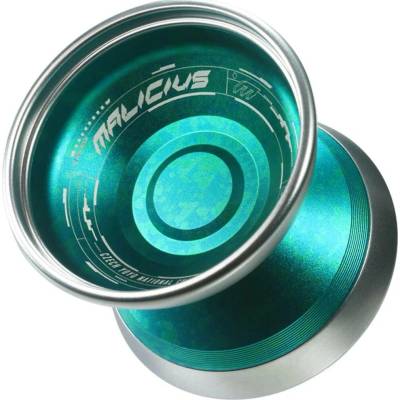 c3yoyodesign Malicius Michael Malik signature yo-yo Zelená acid wash + stříbrný ring