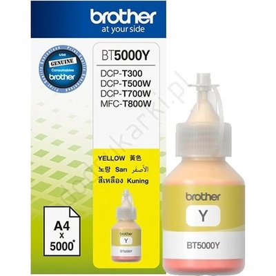 Ink Cartridge BROTHER Yellow for DCPT300YJ1, DCPT500WYJ1, DCPT700WYJ1, 5000p (BT5000Y)