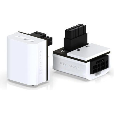 EZDIY EZDIY-FAB 12VHPWR 600W Power Adapter 90° White RVS (EZDPI189-34)