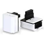 EZDIY EZDIY-FAB 12VHPWR 600W Power Adapter 90° White RVS (EZDPI189-34)