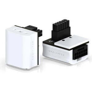 EZDIY EZDIY-FAB 12VHPWR 600W Power Adapter 90° White RVS (EZDPI189-34)