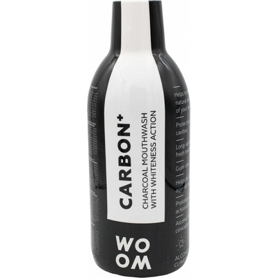 WOOM CARBON + s čiernym uhlím s bieliacim účinkom 500 ml