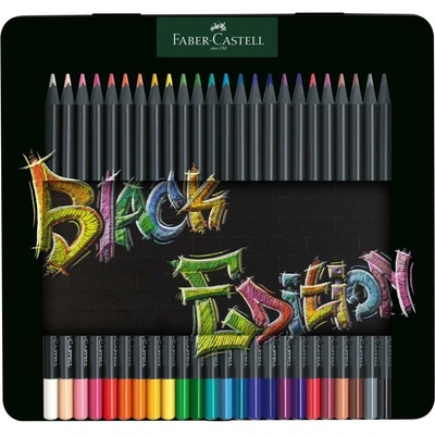 Faber Castell 116425 Black Edition pastelka plechová krabička 24 ks