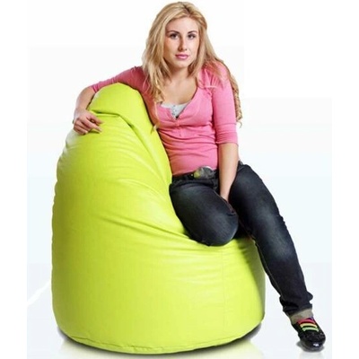 TiaHome sedací vak Hruška Sako XL polyester olivová zelená