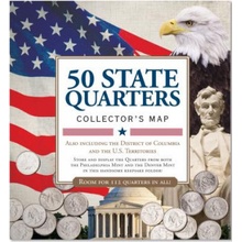 50 State Commemorative Quarters Collectors Map