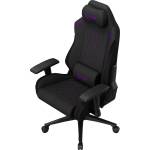 LORGAR CHA41, Ergonomic Gaming Chair Advanced, premium anti-stain fabric, Black/purple (LRG-CHA41-BK-PR) - pimpmypc